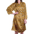 thumbnail image 6 of Moomaya Printed Womens Kimono Robes Short Satin Silk Bridal Robe Loungewear, 6 of 8