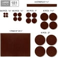 thumbnail image 4 of X-Protector Felt Furniture Pads - 181 Pcs Brown - Felt Pads for Furniture Feet - Protect Hard Floors, 4 of 7