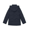 thumbnail image 4 of Wancir Womens Zipper Hooded Puffer Jacket Long Sleeve Winter Warm Down Coats with Pockets, 4 of 7