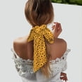 thumbnail image 5 of Xecao Yellow Leopard Print Sunflower Pattern Large Satin Head Scarf - Satin Hair Scarves Silk Bandana Scarf Headscarf Silk Feeling Scarf for Women, 5 of 6