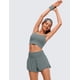 thumbnail image 2 of Shorts CRZ YOGA de Cintura Alta con Aberturas y Bolsillos Laterales Gris Salvia XL, 2 of 5