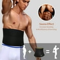 thumbnail image 4 of QRIC Men's Waist Trainer Sauna Workout Waist Trimmer Seamless Compression Waist Band for Weight Loss Sauna Slimming Waist Band Cincher for Running, Gym, Sports, Workout, 4 of 6