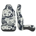 thumbnail image 2 of LAKIMCT Sugar Cat Skull Car Seat Covers Vehicle Front Seat Covers Universal Fit Seat Protector, 2 of 9