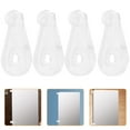 thumbnail image 1 of QUMIIRITY 20 Pcs Mirror Clips Glass Door Clips Plastic White Attaching Mirror Easily Installation, 1 of 7