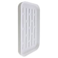 thumbnail image 3 of Kitchen Sink Tray, Silicone Multiple Usage Sponge Holder for Kitchen Bathroom Counter or Sink, Dish Soap Dispenser White/1Set, 3 of 9