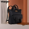thumbnail image 3 of Wrangler Backpack Purse for Women Medium Size Convertible Backpack with Crossbody Strap for Travel Work, Black, 3 of 8
