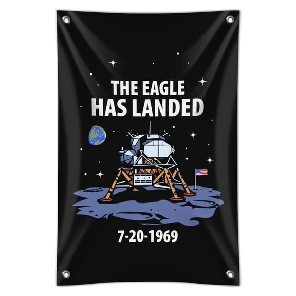NASA Apollo 11 The Eagle Has Landed Moon Landing Home Business Office Sign