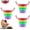 3Pcs, variant on Rainbow Expandable Sink Strainer Basket Food Waste Catcher,Retractable and Foldable to Prevent Clogs Colorful and Cute Plastic Food Scrap Collector Sink Drain Basket