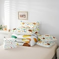 thumbnail image 5 of 7-Piece Cute Sloth Bedding Comforter Sets Hippie Floral Bed in a Bag, Chic Flower King Bedding Sets Watercolor Leaves Comforter Set, Woodland Wildlife Bedding Sets & Collections, 5 of 5