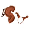 thumbnail image 1 of Cartoon Squirrel Ears Shape Headband & Tail Kids Halloween Costume Supplies zhangyuxiang LED, 1 of 2