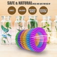 thumbnail image 3 of Paquete de 12 pulseras repelentes de mosquitos, seis colores, control de plagas, 3 of 5