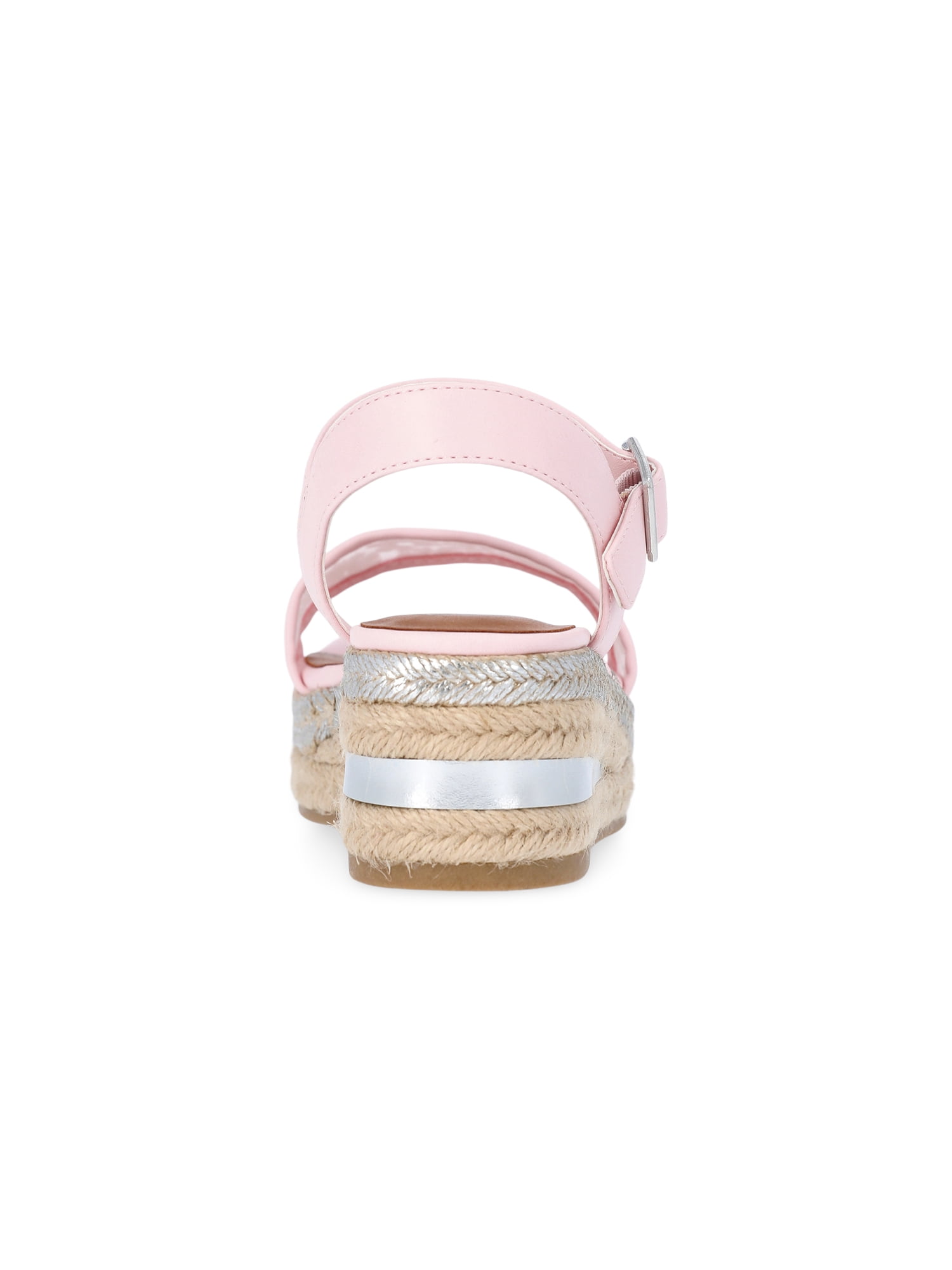 Wonder Nation Girls Buckle Texture Wedges