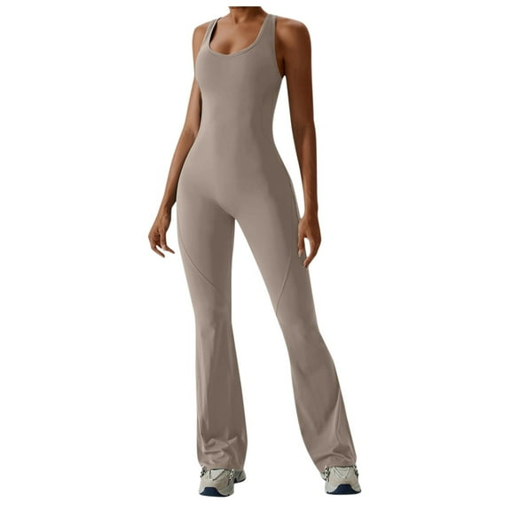 SRZYMJ Athletic Women's Jumpsuit Women's Tight Yoga Dress Jumpsuit for Dance Sports Fitness with Lift and Belly Control