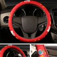 thumbnail image 1 of Hello Kitty Sanrio Car Accessories 15 Inch Universal Steering Wheel Cover Leather Durable Breathable Soft Snug Grip Protector, 1 of 7