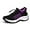 Black-purple, variant on Sneakers Breathable Women Walking Shoes Slip on Trainers Women's Comfortable Casual Ladies Athletic Shoe Thick Bottom