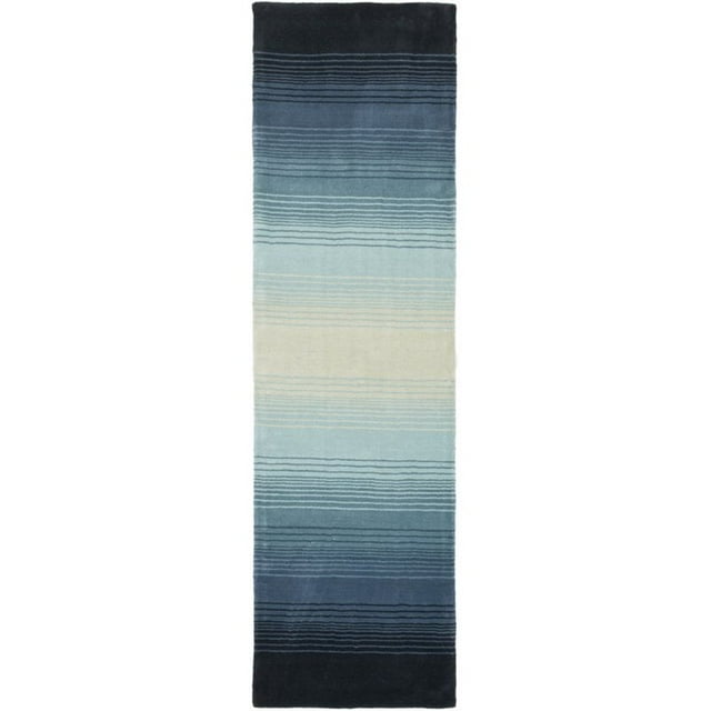 Safavieh Martha Stewart 2'3" X 8' Tufted Hand loomed Wool Rug in Blue