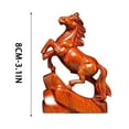 thumbnail image 3 of 5Pcs Wooden Horse Ornament, CQCYD Wooden Horse Ornaments, Handcrafted Solid Wood Horse Sculpture Success Symbol Home Decor Feng Shui Gift Office Desk Decor Living Room Mantel Shelf Decor, 3 of 7