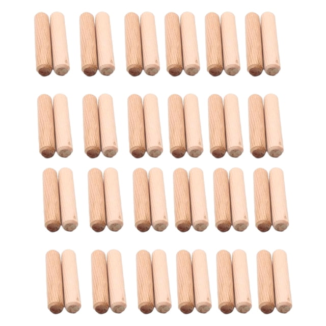 Wosthever 50 unids/set de varillas de madera de eucalipto, manualidades DIY, varillas de madera redondas fuertes y duraderas Decoración del hogar