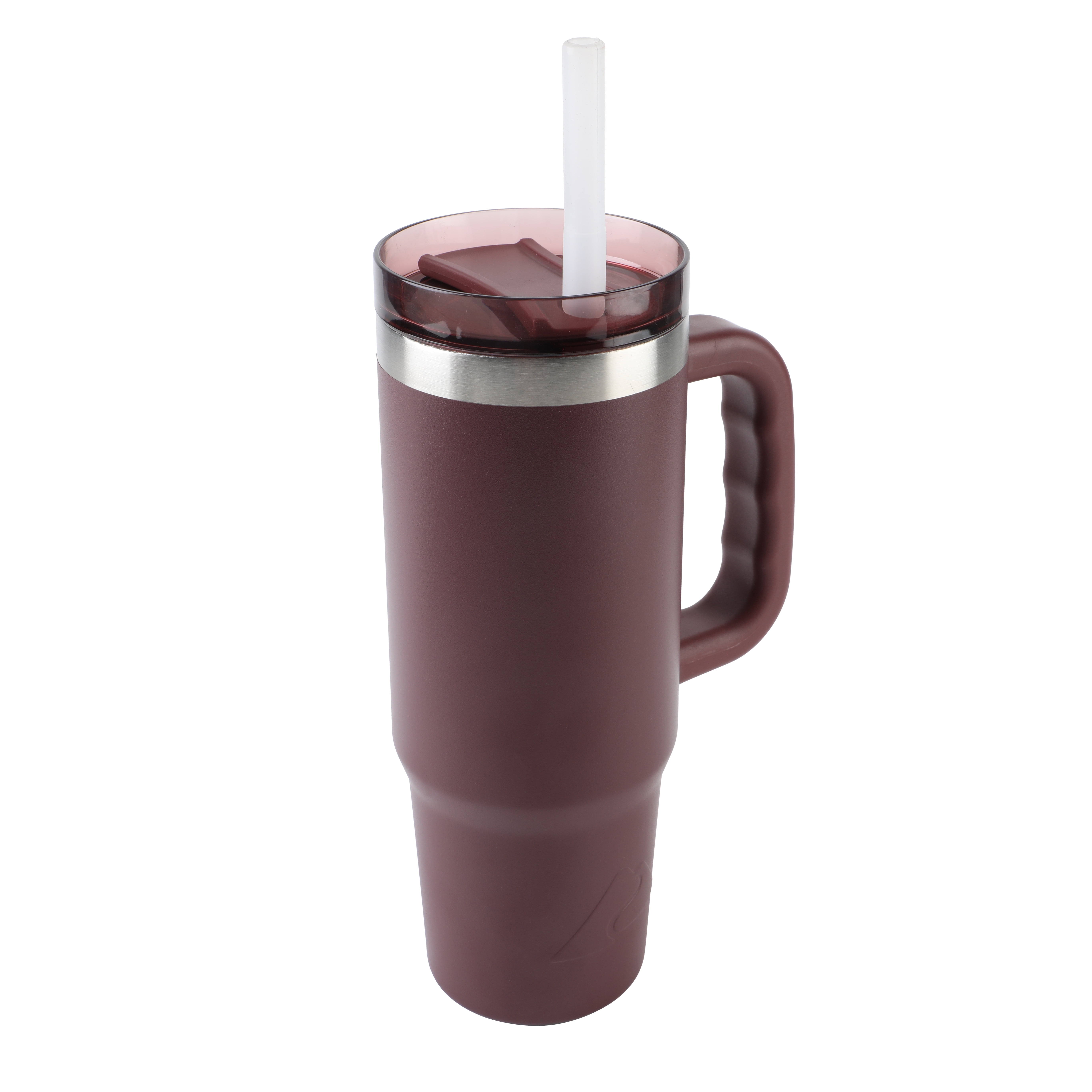 Ozark Trail 30 oz Stainless Steel Insulated Tumbler with Handle, Maroon