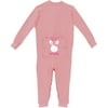 Personalized Toddler Girl Bunny Long Johns, Pink