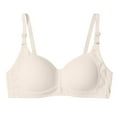 thumbnail image 1 of LOVZFMLL Soutiens-Gorge pour Femmes Lingerie Étudiante Fille Rassemblée Mince Sans Armature Soutien-Gorge Fille Beige m, 1 of 7