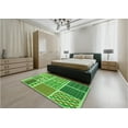 thumbnail image 5 of Ahgly Company Machine Washable Indoor Square Transitional Emerald Green Area Rugs, 3' Square, 5 of 7