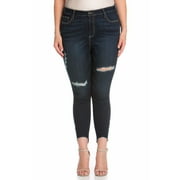 Cello Juniors' Plus Size High Waisted Destructed Skinny Jean