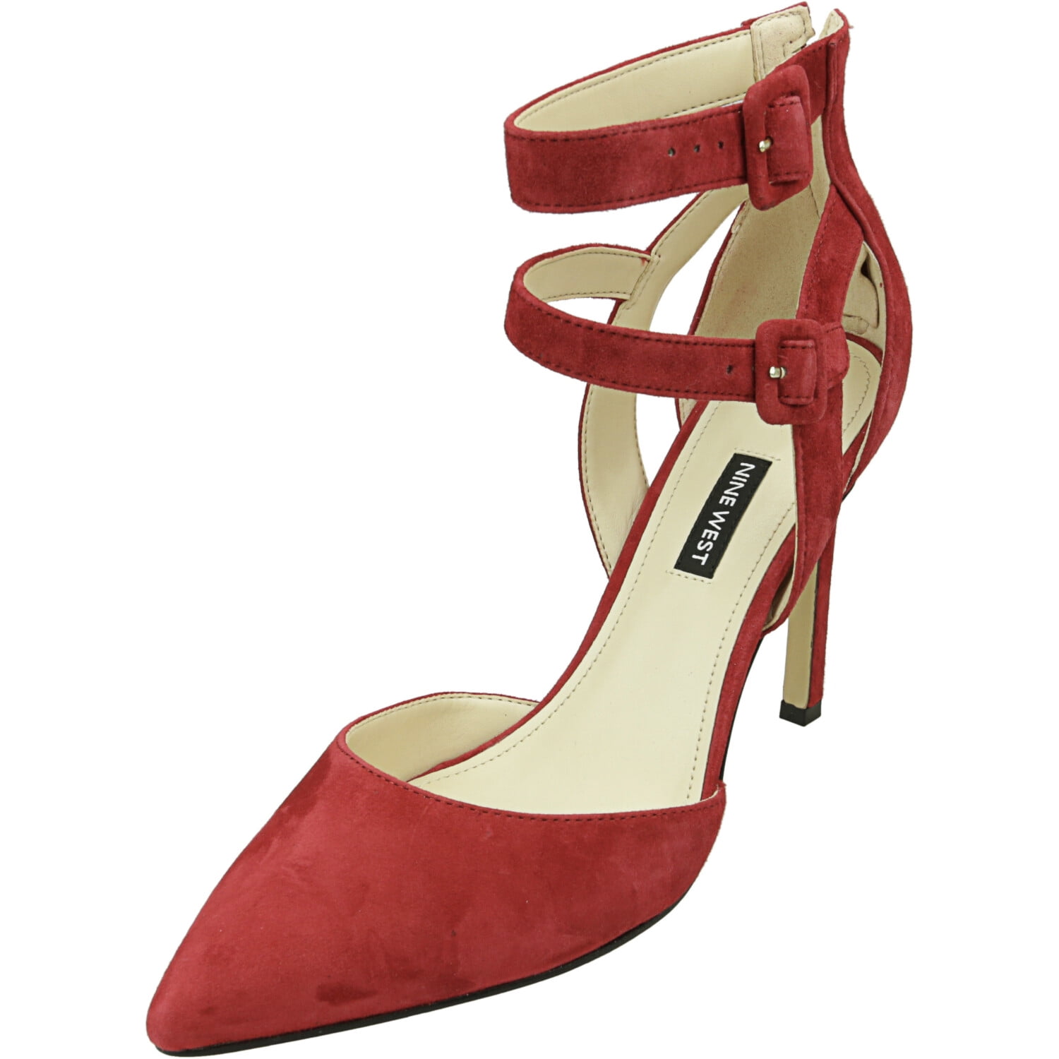 nine west red high heels