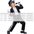 thumbnail image 4 of Kids Dance Star 𝐂ostume 90s Pop Star 𝐂ostume for Kids Retro Disco Outfits for Boys Pop Stage 𝐂osplay 80S Outfit, 4 of 5