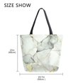 thumbnail image 5 of FORMRS Womens Canvas Tote Bag with Zipper Inner Pocket Shoulder Handbag, Gray Marble Pattern, 5 of 7