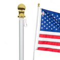 thumbnail image 3 of American Flag Pole Kit Includes: 6ft Spinning Flagpole, Flagpole Bracket and Embroidered 3x5 American Flag,, 3 of 6
