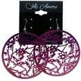 thumbnail image 2 of Mi Amore Ombre Flower Dangle-Earrings Purple & Pink, 2 of 2