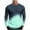 Mens Shirts Mint Green, variant on S-4X Mens Big & Tall Long Sleeve T Shirts Plus Size Crewneck Tshirts Shirt Pullover Trendy Gradient Printed Breathable Athletic Workout Tees Tops