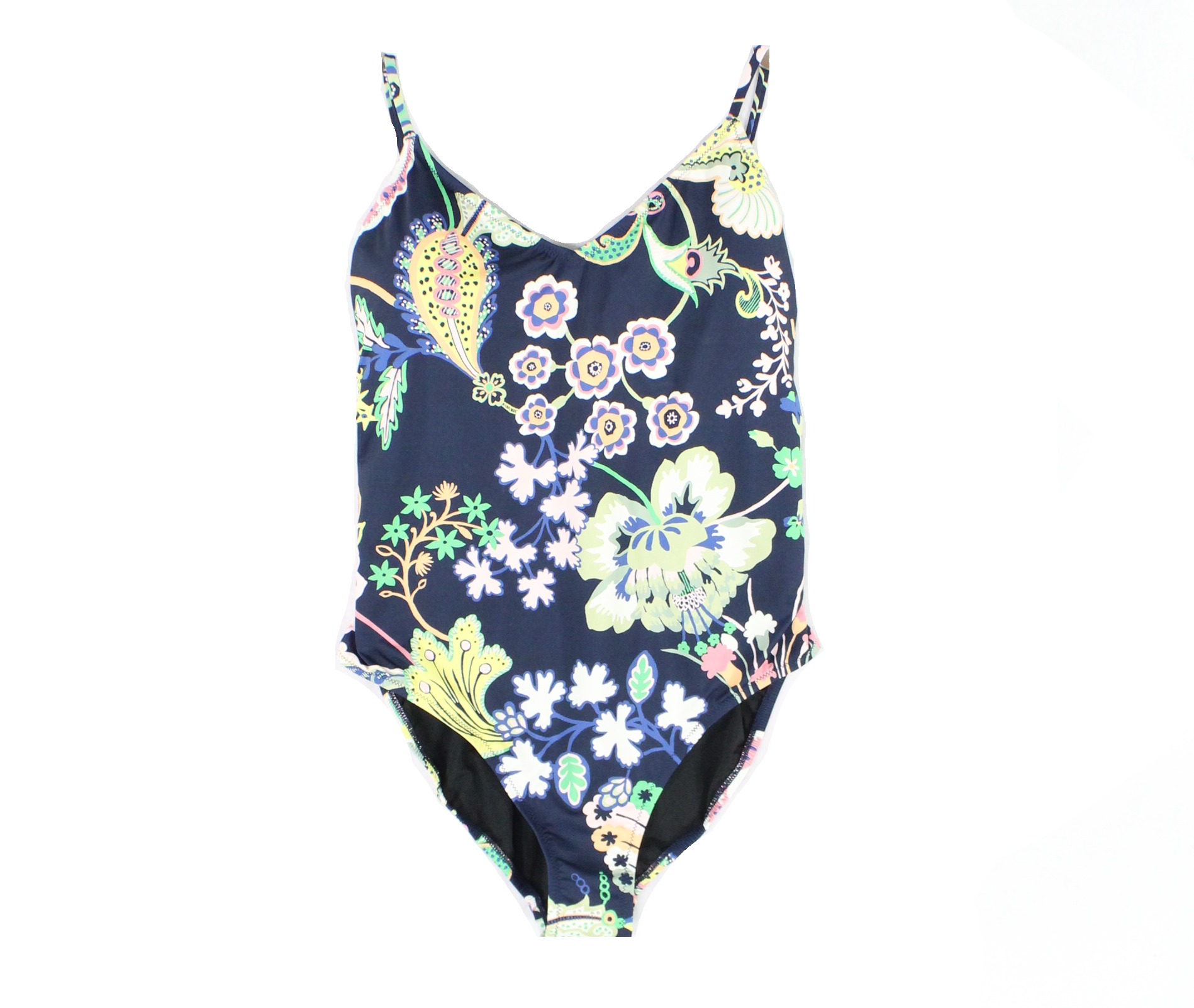 J Crew J Crew New Navy Blue Womens Size 12 Floral Ballet One Piece Swimsuit Walmart Com Walmart Com