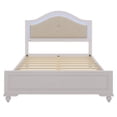 thumbnail image 3 of Euroco 3 Pieces Bedroom Furniture Set, Queen Size Platform Bed with 2 Nightstands, Cream Grey, 3 of 10