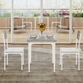 thumbnail image 4 of Dining Table Set for 2, 3 Piece Kitchen Table Set with 2 Chairs, Kitchen Table Set with Spiral Table Legs for Small Space, Apartment, Dining Room, 4 of 7