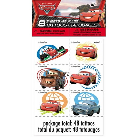 Disney Cars, Tattoos 48ct