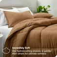 thumbnail image 2 of Bare Home Goose Down Alternative Comforter Set - 3 Piece Set - King/Cal King, Caramel, 2 of 7