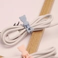 thumbnail image 4 of BUYISI Silicone Data Cable Storage Cable Organizer Cable Winder Bundled Cable Tie Gradient Pink Blue, 4 of 7