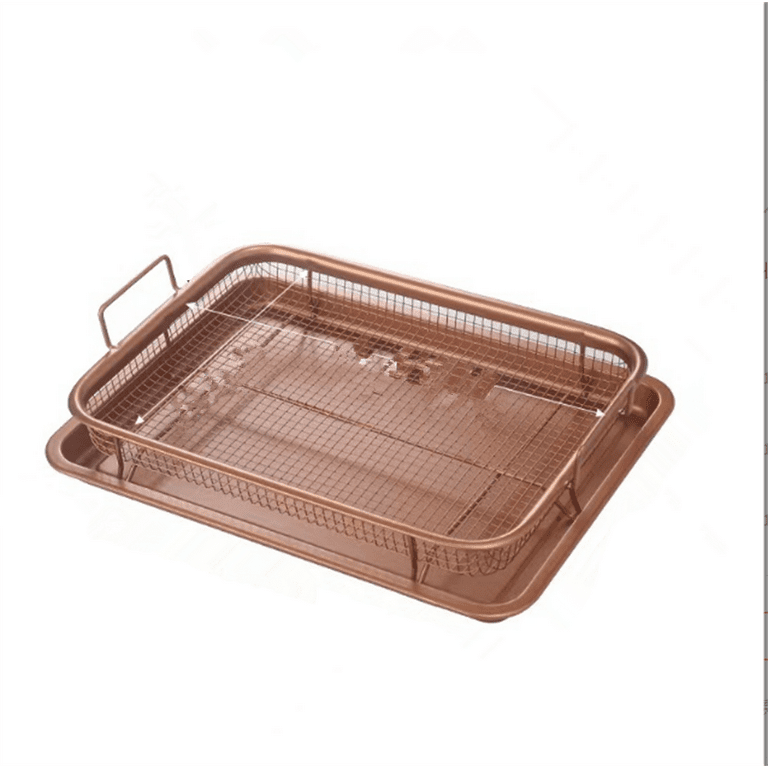 cheefull Air Fryer Baskets for Oven, 18/8 Stainless Steel Oven Air Fryer  Basket, Crisper Tray Air Fryer Accessories Pans for Oven, Bakeware Sets  Oven