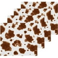 thumbnail image 2 of SKYSONIC Cow Washcloths Set of 4, Highly Absorbent Soft Cotton Fingertip Towels for Bathroom, Kitchen, Gym, Spa, Home Decor 12 x 12 Inch, 2 of 7