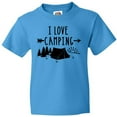 thumbnail image 3 of Inktastic I Love Camping- Tent and Trees Youth T-Shirt, 3 of 5
