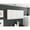 White, variant on Modern Wall Cabinet, Black Color, 4 Doors, 2 Spacious Compartments For Kitchen Black, Spice Storage