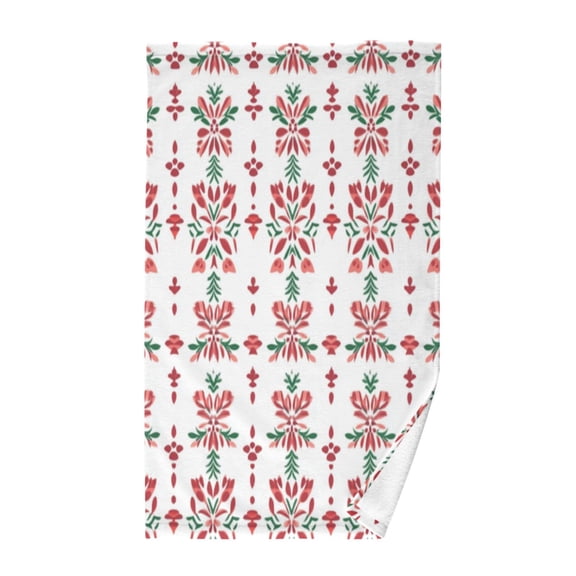Pure Cotton Face Towel 16x28 Inches Hand Towel Bath Towel Hand Bath Towels Soft Good Water Absorption for Washing Face Wiping Face Christmas Stripes