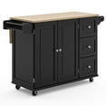 Home Styles Liberty Kitchen Cart with Wood Top