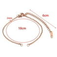 thumbnail image 3 of Extensores de collar Cadena con broches de langosta Terminaciones de Conectores para accesorios para el cabello Tobillera Cadena de Cuba , oro and rosa 2 mm Fernando Cadena de cola de extensión, 3 of 8