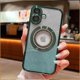 thumbnail image 2 of Funda magnética con purpurina para iPhone 16, compatible con MagSafe, protección total, delgada, a prueba de golpes y arañazos, con protector de lente de cámara y red antipolvo para mujer, 2 of 8