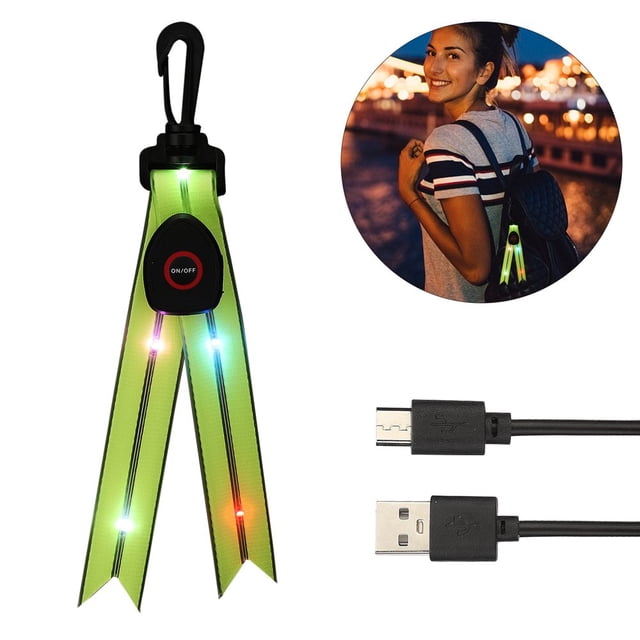 EASTIN USB Rechargeable Warning Light Strip Reflector Pendant PVC Running LED Luminous Strap For Outdoor Night Walking Cycling