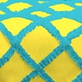 thumbnail image 4 of D.N.G. BEDDINGS 3 Piece Luxury Two Tone Diamond Ruffle Pattern Comforter Set Premium Super Soft, All Season 800 Thread Count, 100% Egyptian Cotton, Twin/Twin XL Size Yellow-Turquoise Blue Color, 4 of 4