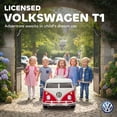 thumbnail image 4 of Qaba Lisensed Volkswagen T1 12V Kids Ride on Car with Dual Motor, Red, 4 of 10